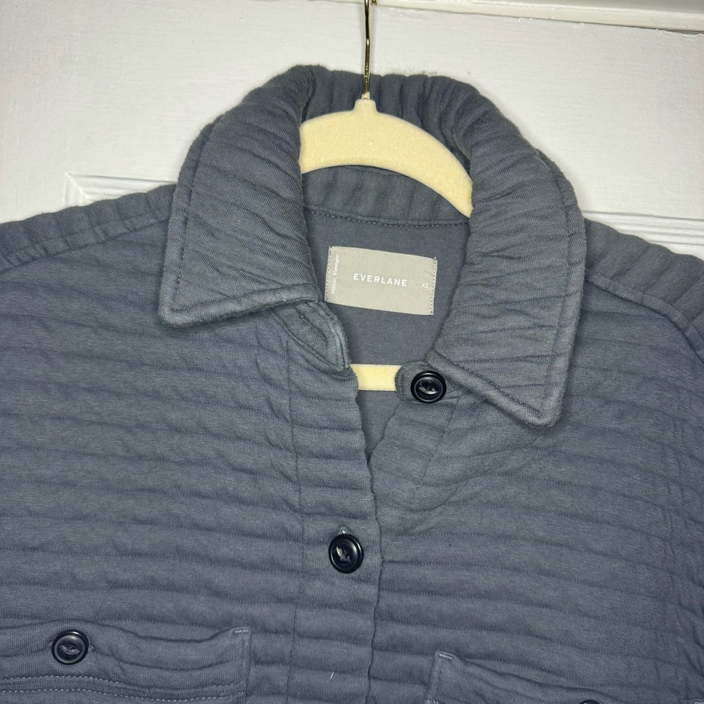 Everlane The Organic Cotton Quilted Shirt Jacket XS - Picture 8 of 16